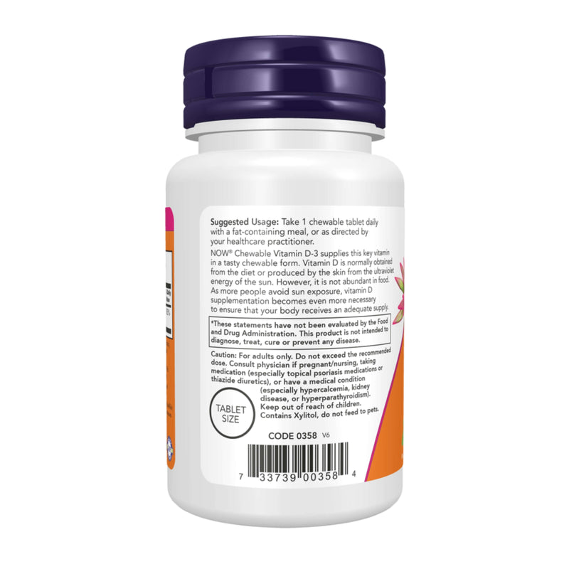 NOW Foods Vitamin D-3 – 5000 IU – 120 Softgels