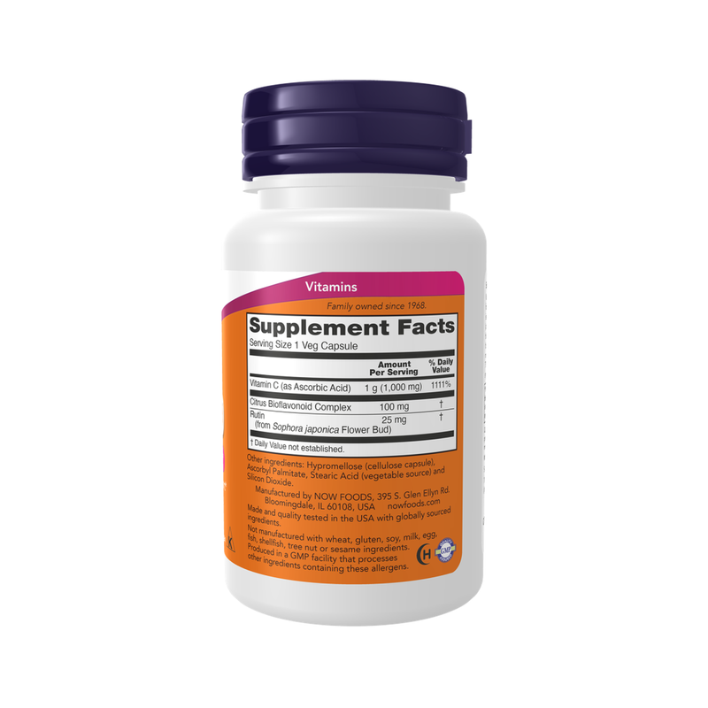 NOW Foods - Vitamin C-1000 with 100mg Bioflavonoids - 100vcaps