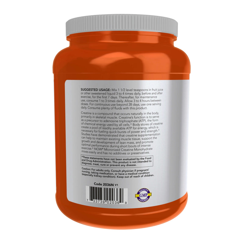 NOW Foods Micronized Creatine Monohydrate – 500g