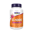 NOW Foods - Vitamina C-1000 com 100mg de Bioflavonoides - 100 cápsulas vegetais