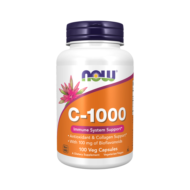 NOW Foods - Vitamin C-1000 with 100mg Bioflavonoids - 100vcaps