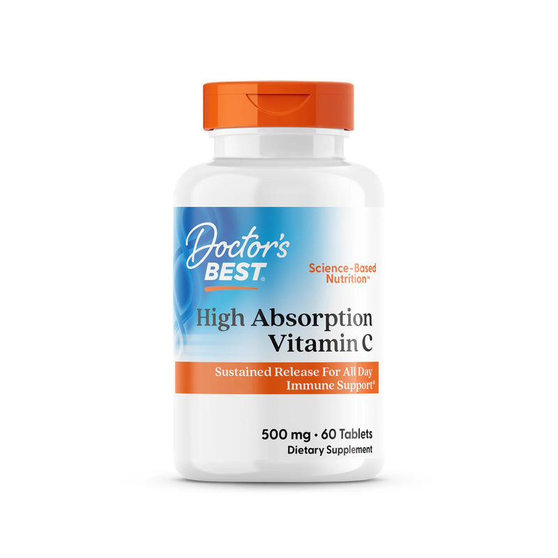 Doctor's Best - High Absorption Vitamin C with PureWay-C 500 mg – 60 Tablets