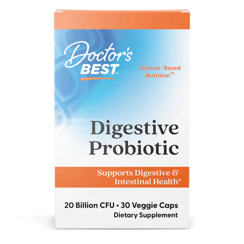 Doctor’s Best - Digestive Probiotic, 20 Billion CFU – 30 Vcaps