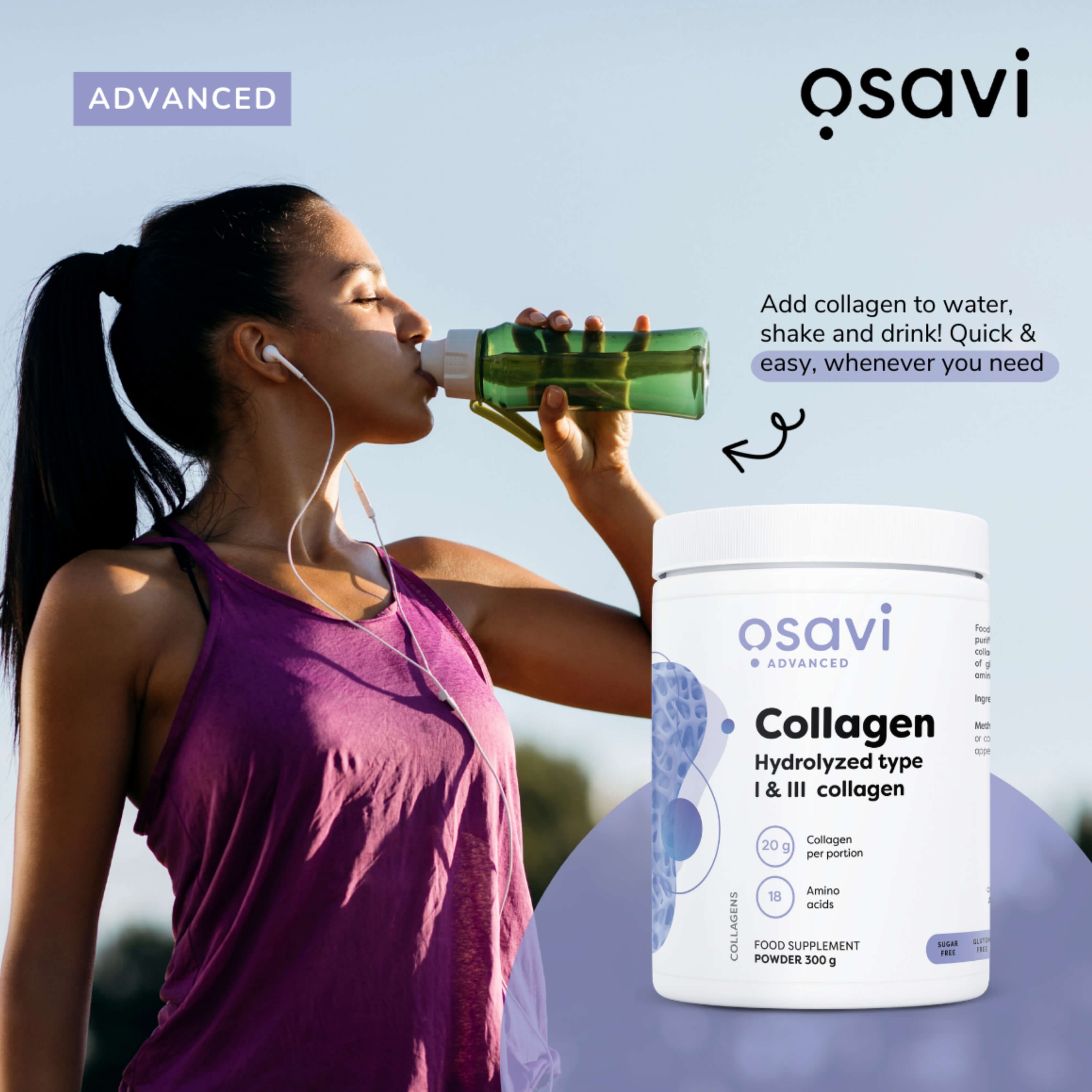 Osavi - Collagen Peptides, Hydrolyzed Type I & III – 300g