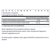 Jarrow Formulas - Hyaluronic Acid, 120mg – 60 Vcaps