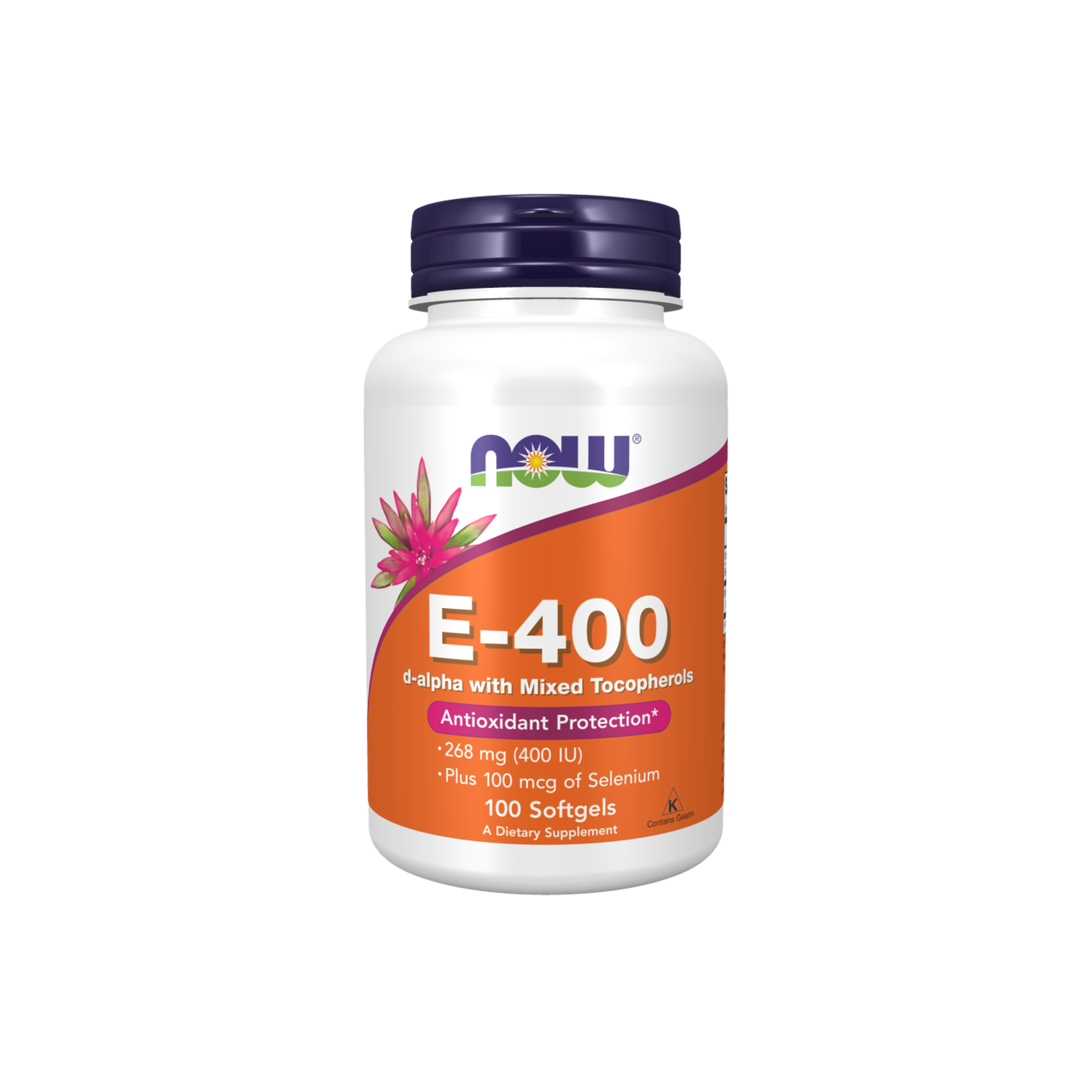 NOW Foods - Vitamin E-400 IU with Selenium - 100 softgels