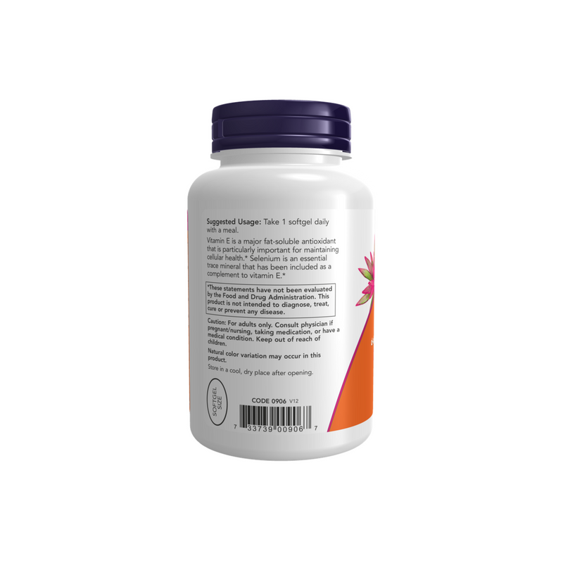 NOW Foods - Vitamin E-400 IU with Selenium - 100 softgels