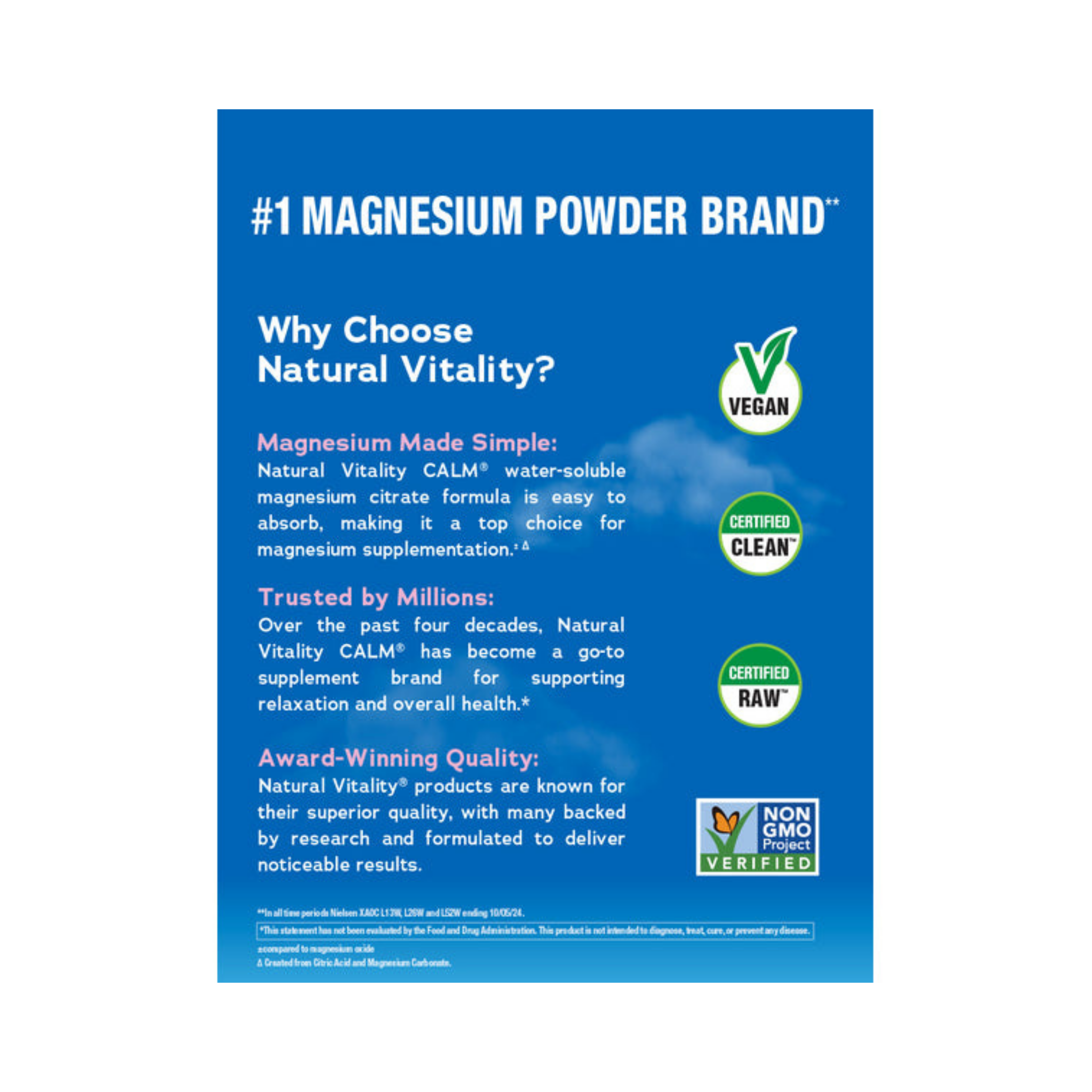 Natural Vitality - Calm Magnesium Powder - 226 grams