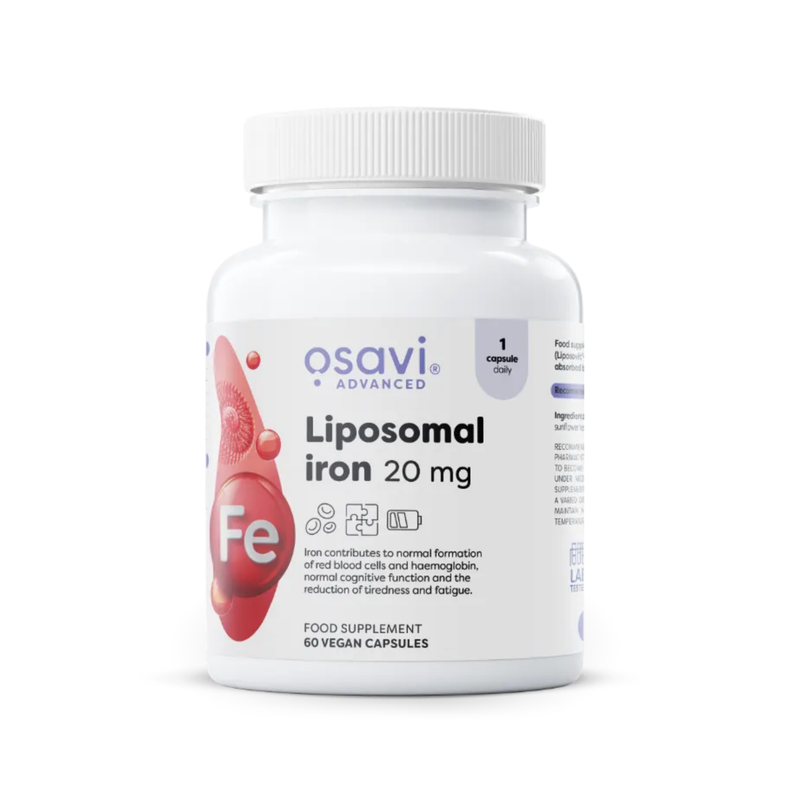 Osavi - Liposomal Iron 20mg - 60 vegan caps