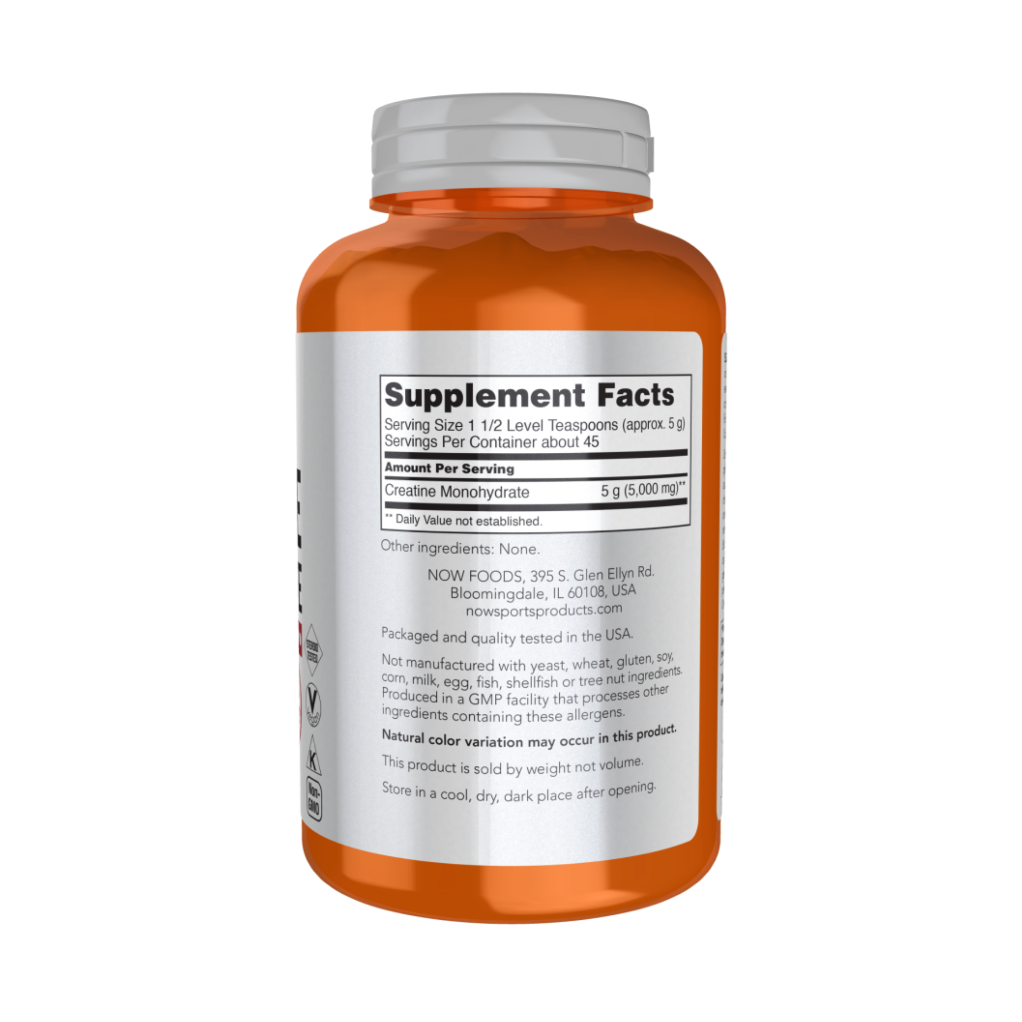 NOW Foods - Creatine Monohydrate - 600 grams
