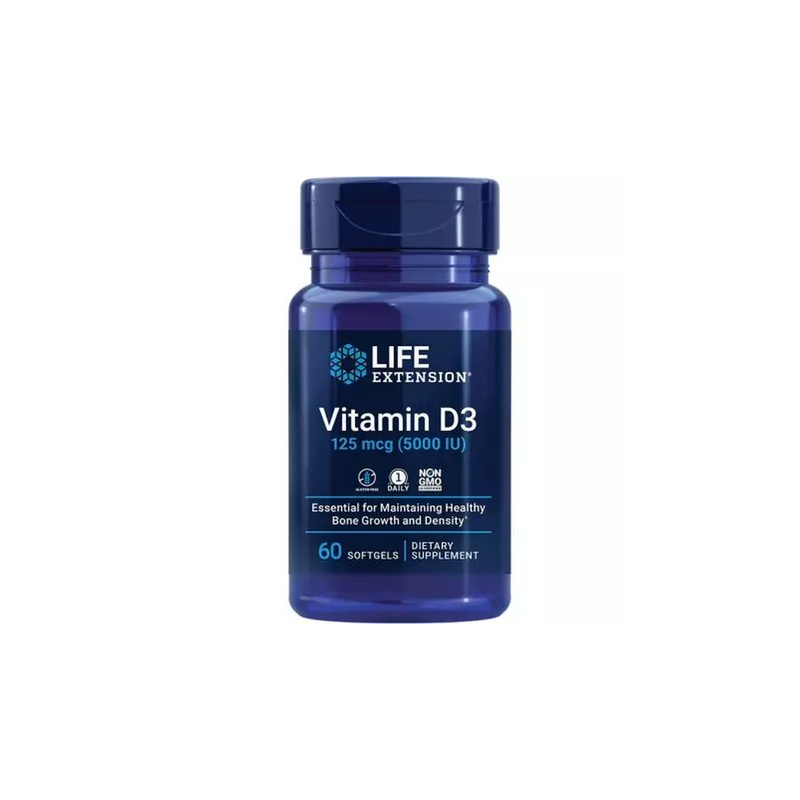 Life Extension - Vitamin D3, 5000IU - 60 softgels