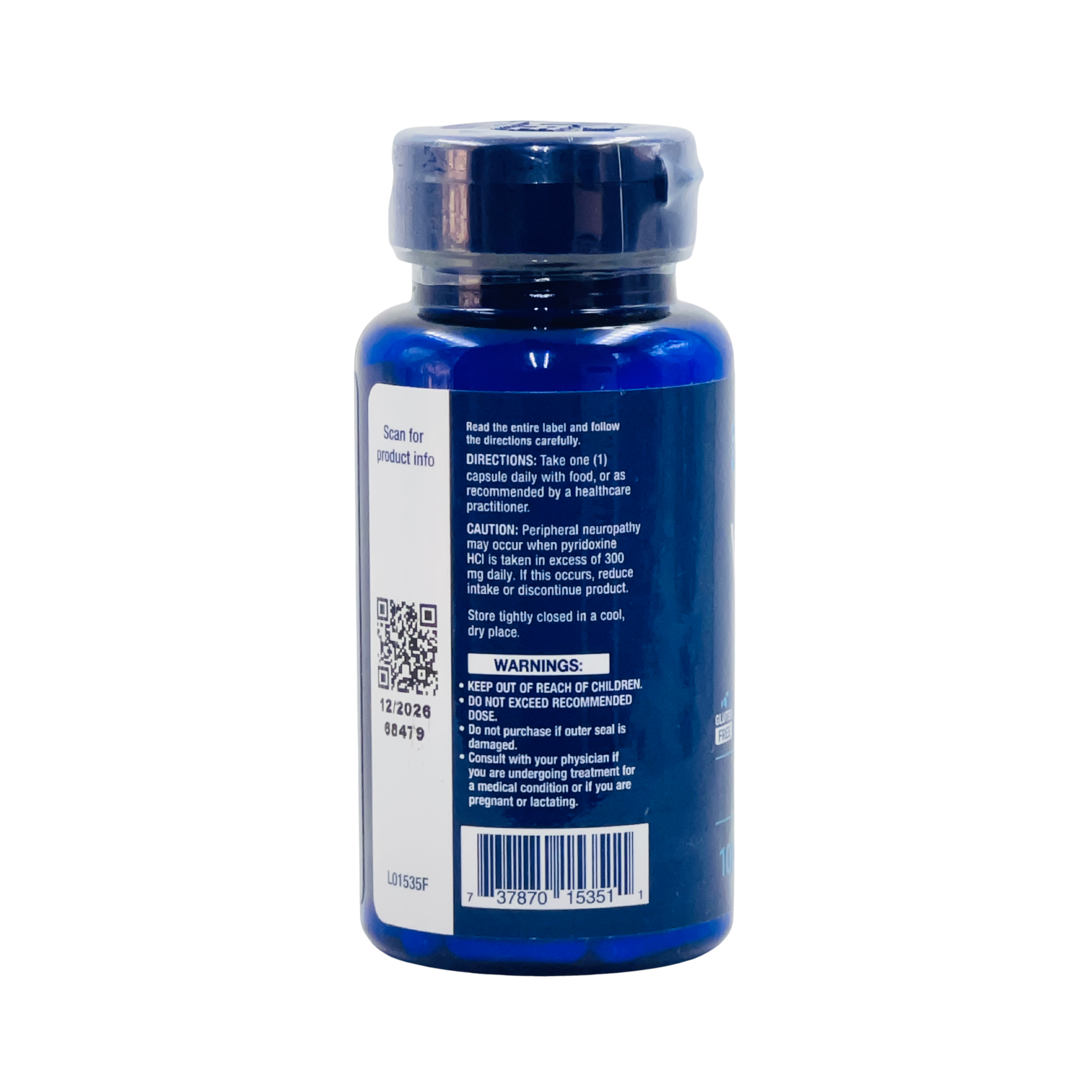 Life Extension - Vitamin B6 - 250mcg - 100 vcaps