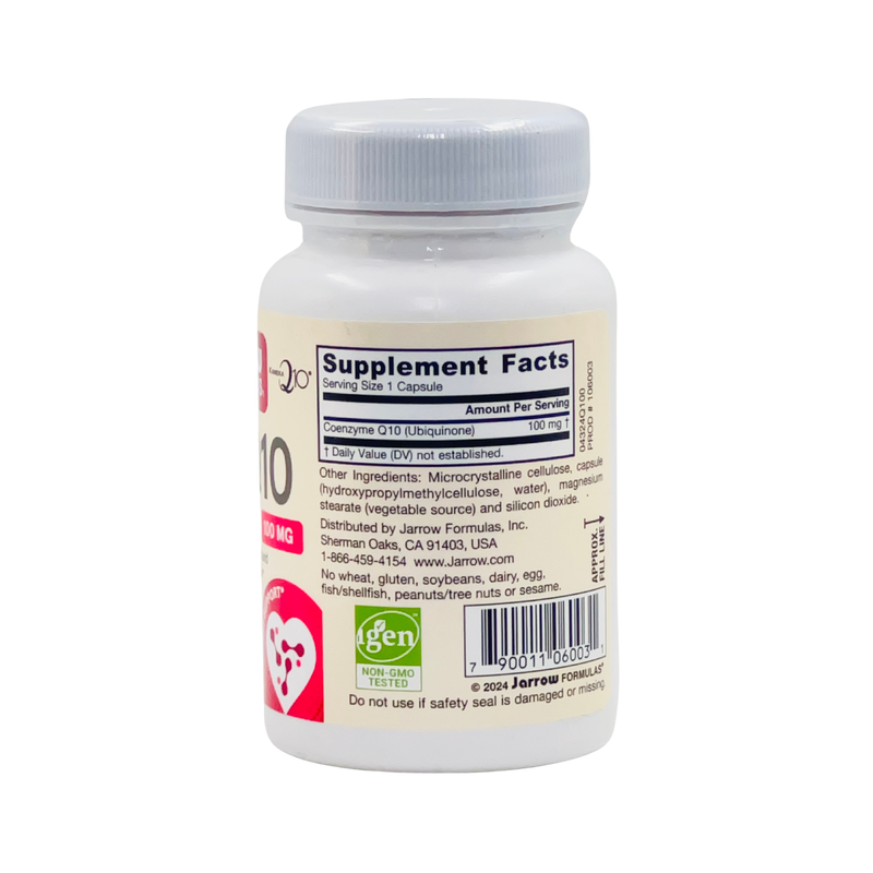 Jarrow Formulas - Co-Q10, 100 mg – 60 Veg Capsules