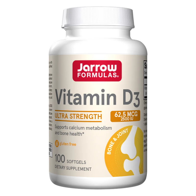 Jarrow Formulas - Vitamin D3, 2500 IU - 100 softgels