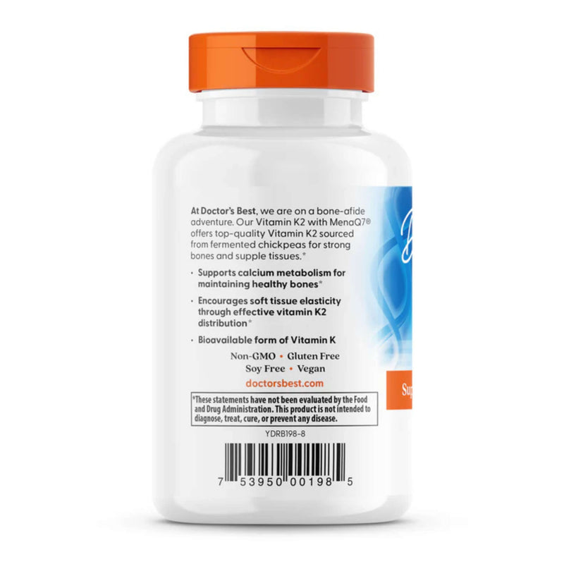 Doctor’s Best Natural Vitamin K2 MK-7 with MenaQ7 – 45 mcg – 60 Veg Capsules