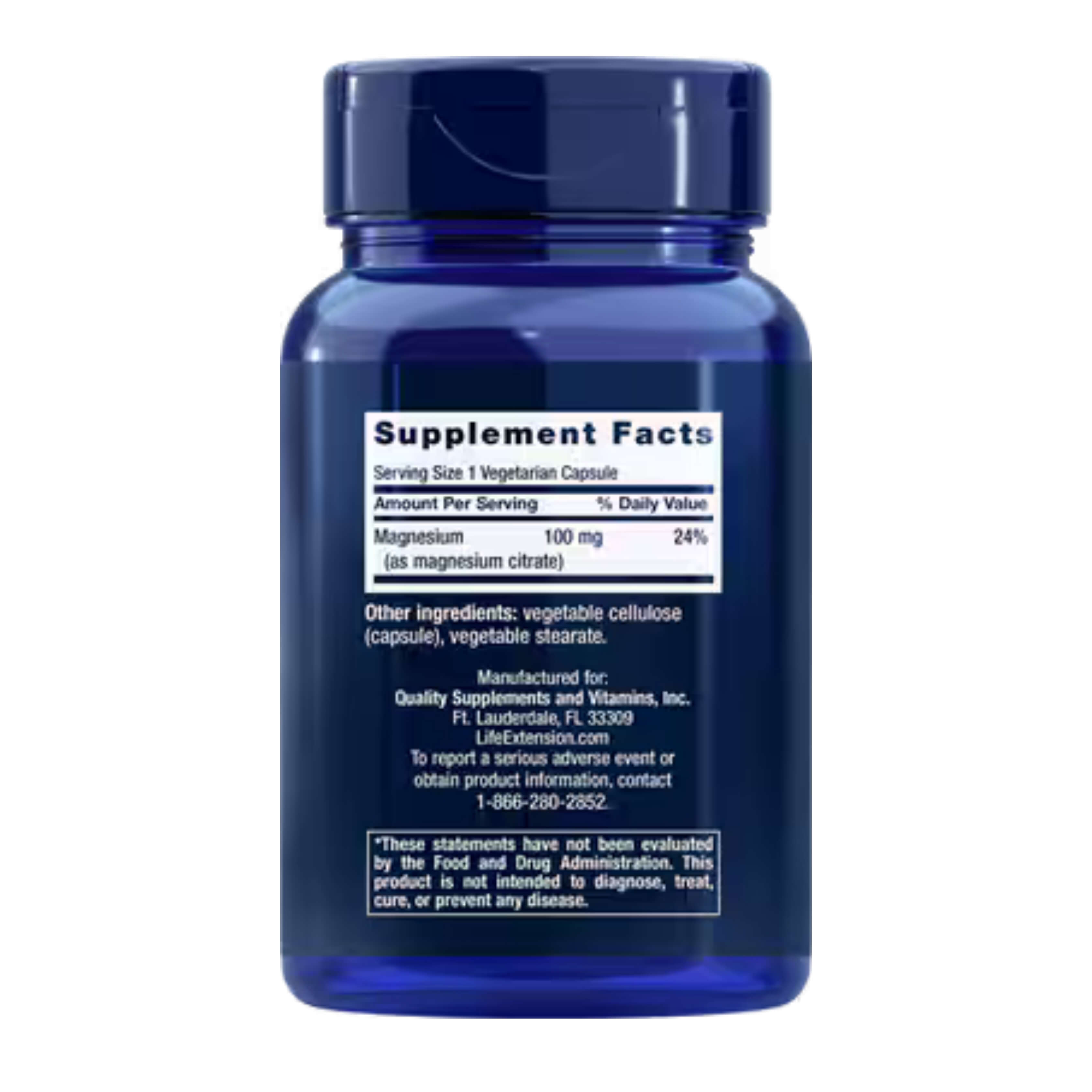 Life Extension - Magnesium (Citrate) 100mg – 100vcaps
