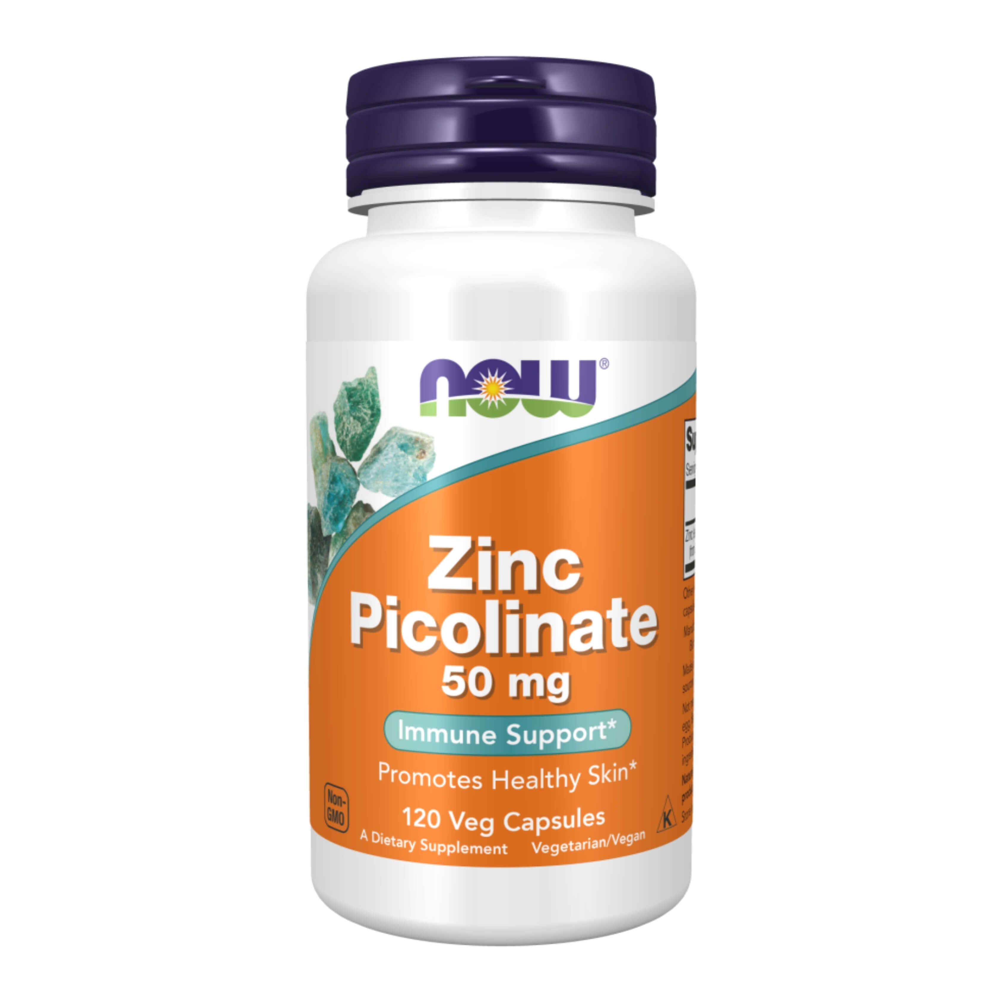 NOW Foods - Zinc Picolinate 50mg – 120 Vcaps