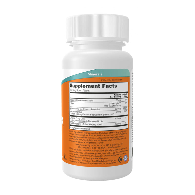 NOW Foods Iron Complex – 100 Vegetarian Capsules