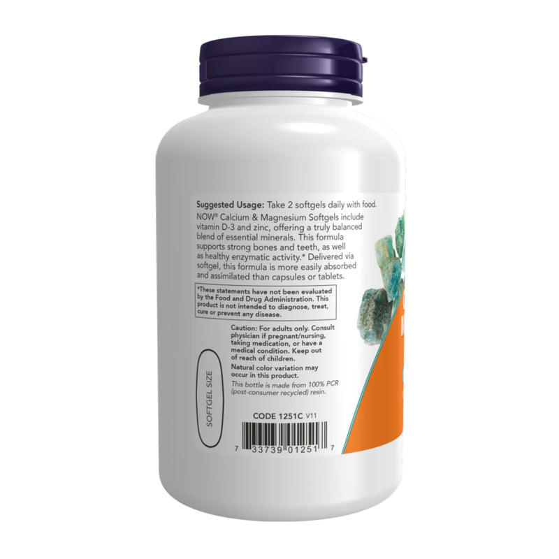 NOW Foods Calcium & Magnesium – 120  Softgels